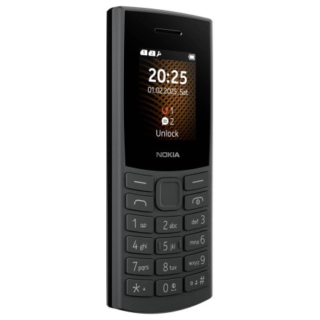 Nokia 105 2024 - Classic Black Feature Phone with 2 4MB Memory | Durable & User-Friendly Design